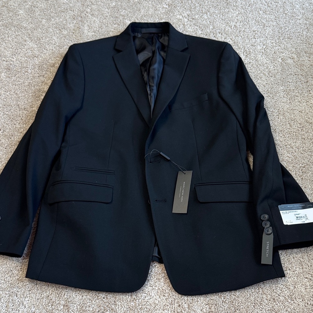 Marc New York Black Boys' Single-Breasted Blazer